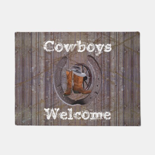 Rustikaler Ranch-Saloon Bar Doormat Fußmatte (Vorderseite)