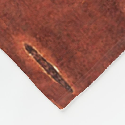 Rustikaler Raven auf der inneren Birkenrinde Fleecedecke (Ecke)