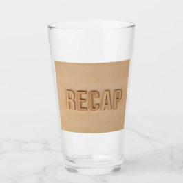 Rustikaler "Recap" Holztumbler - natürlich & kühl Glas