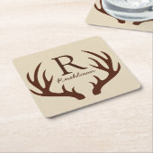 Rustikaler Rechteckiger Pappuntersetzer (angewinkelt)