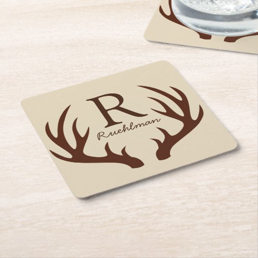 Rustikaler Rechteckiger Pappuntersetzer (angewinkelt)