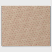 Rustikaler Red Bow Kraft Pattern Urlaub Geschenkpapier (Flach)