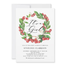 Rustikaler Red Cherries Wreath Es ist eine Girl Ba