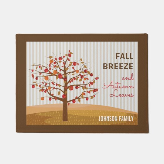 Rustikaler Red-Gold-Apfelbaum fällt Fußmatte (Vorderseite)