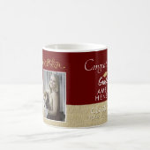 Rustikaler Red Graduate 2 Foto Abschluss Kaffeetasse (Mittel)