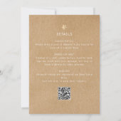 Rustikaler Regenbogen in einer Sprinkle-Dusche Einladung (Rückseite)