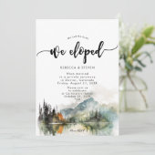 rustikaler Regenwald haben wir eingeladen Einladung (Stehend Vorderseite)