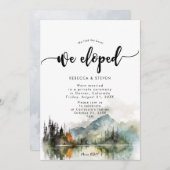 rustikaler Regenwald haben wir eingeladen Einladung (Vorne/Hinten)