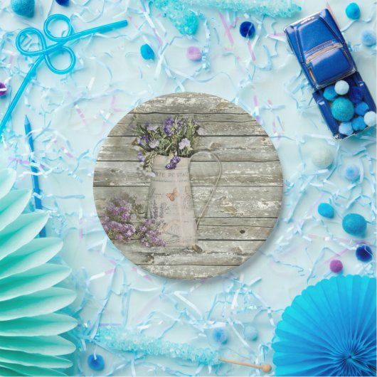 rustikaler rehabilitierter hölzerner pappteller (Party)