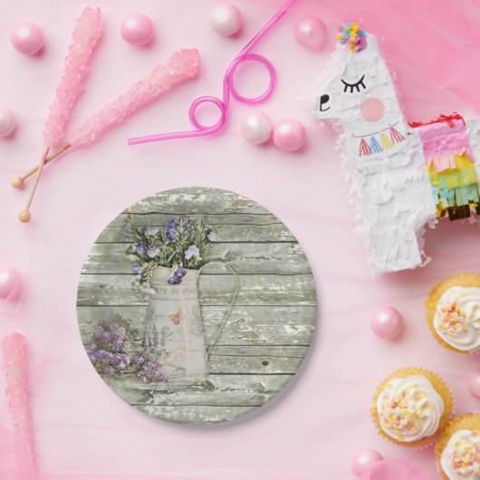 rustikaler rehabilitierter hölzerner pappteller (Party)