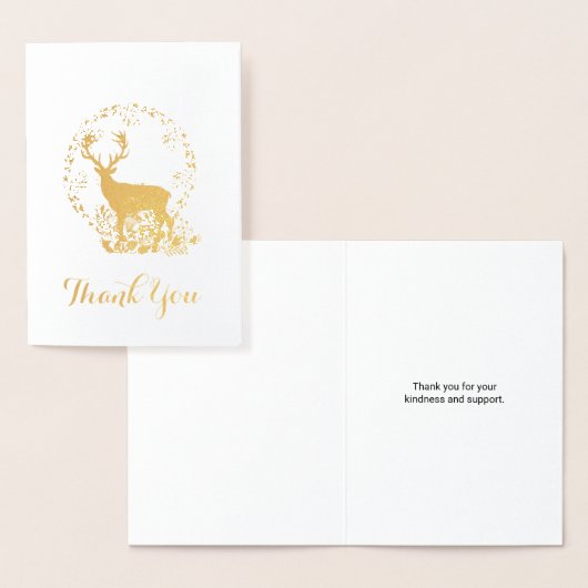 Rustikaler Reindeer Boho Stil in einem Kranz Folienkarte (Anzeige)