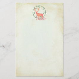Rustikaler Reindeer Boho Wassercolor Briefpapier