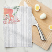 Rustikaler Reindeer Boho Wassercolor Küchentuch (Viertel Falte)