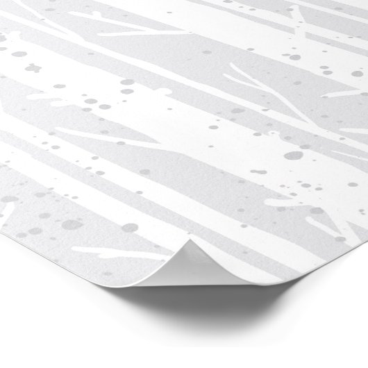 Rustikaler Reindeer Boho Wassercolor Poster (Ecke)