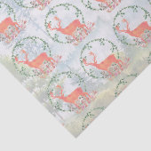 Rustikaler Reindeer Boho Wassercolor Seidenpapier (Ausschnitt)