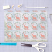 Rustikaler Reindeer Boho Wassercolor Seidenpapier (Handwerk)