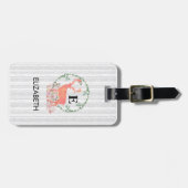 Rustikaler Reindeer Boho Wasserfarbe Personalisier Gepäckanhänger (Vorderseite horizontal)