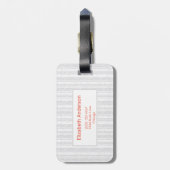 Rustikaler Reindeer Boho Wasserfarbe Personalisier Gepäckanhänger (Rückseite vertikal)