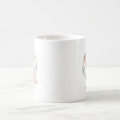Rustikaler Reindeer Boho Wasserfarbe Personalisier Kaffeetasse (Mittel)