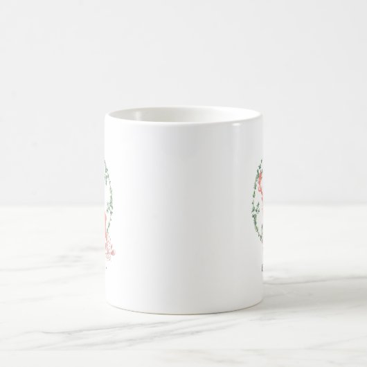 Rustikaler Reindeer Boho Wasserfarbe Personalisier Kaffeetasse (Mittel)