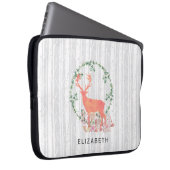 Rustikaler Reindeer Boho Wreath Wasserfarbe Benutz Laptopschutzhülle (Vorne Rechts)