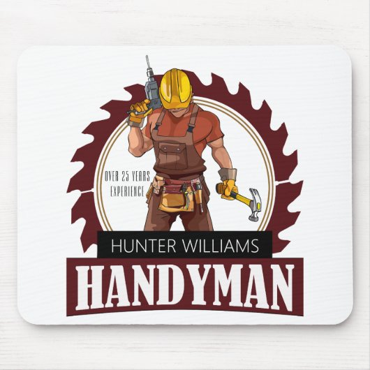 Rustikaler Reparaturbetrieb Moderner Mousepad (Vorne)
