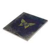 Rustikaler Retro Schmetterling Fliese (Seite)