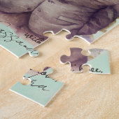 Rustikaler Retro-Vintager Kanincheneier Puzzle (Seite)