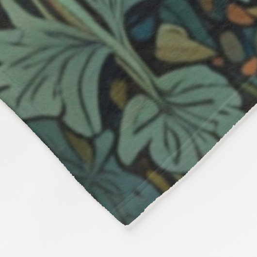 Rustikaler Retrobär Fleecedecke (Ecke)