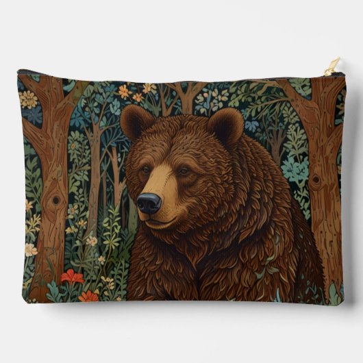 Rustikaler Retrobär Zubehörtasche (Rückseite)