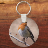 Rustikaler Robin Keyring Schlüsselanhänger (Vorderseite)