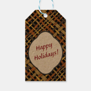 Rustikaler, robuster Grafischer, beliebiger Text Geschenkanhänger