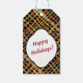 Rustikaler, robuster Grafischer, beliebiger Text Geschenkanhänger (Vorderseite)