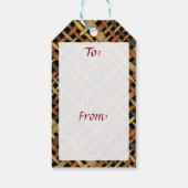 Rustikaler, robuster Grafischer, beliebiger Text Geschenkanhänger (Rückseite)