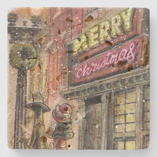 Rustikaler romantischer Untersetzer (Vorderseite)