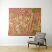 Rustikaler rosa Blumen-Schimmer Wandteppich (Beispiel (Horizontal))