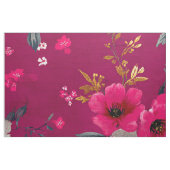 Rustikaler Rosa Botanischer Kühner Boho-Blumenstof Stoff (Fat Quarter (45,7 x 55,9 cm))