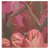Rustikaler Rosa Botanischer Kühner Boho Blumenstof Stoff (Nahaufnahme)