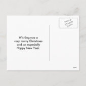 Rustikaler Roter Barn Schnee Weihnachten Winterurl (Rückseite)