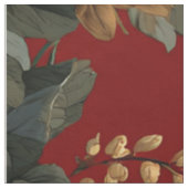 Rustikaler roter botanischer, kühner, vintage-boho stoff (Muster)