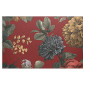 Rustikaler roter botanischer, kühner, vintage-boho stoff (Fat Quarter (45,7 x 55,9 cm))