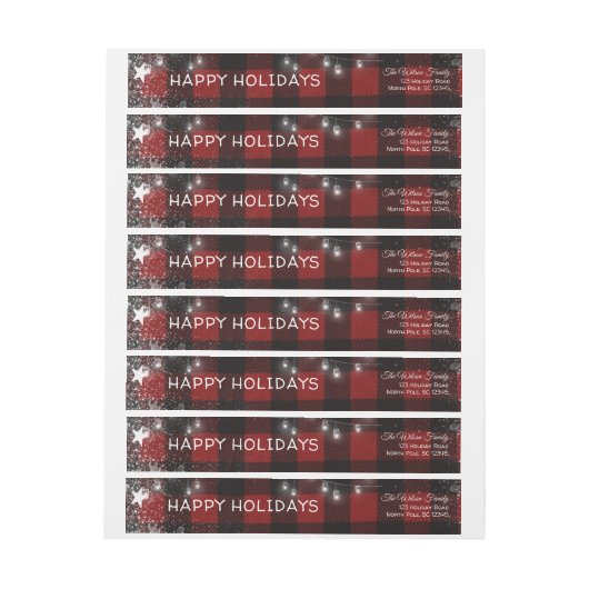 Rustikaler roter Büffel-karierte (Bogen)