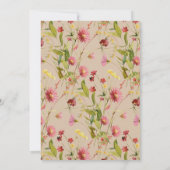 Rustikaler Roter Garten | Jedes Alter Erwachsene G Einladung (Rückseite)