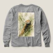 Rustikaler Roter-Panda-Charm (Design Rückseite)