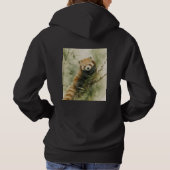 Rustikaler Roter-Panda-Charm Hoodie (Rückseite)