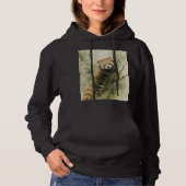 Rustikaler Roter-Panda-Charm Hoodie (Vorderseite)