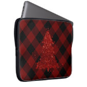 Rustikaler Roter Weihnachtsbaum Modernes Buffalo K Laptopschutzhülle (Vorne Rechts)