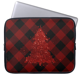 Rustikaler Roter Weihnachtsbaum Modernes Buffalo K Laptopschutzhülle