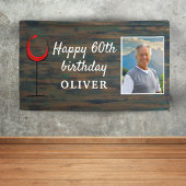 Rustikaler Roter Wein 60. Geburtstag Foto Hintergr Banner