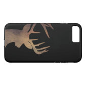 Rustikaler Rotwild-Kopf-Handy-Fall Case-Mate iPhone Hülle (Rückseite (Horizontal))
